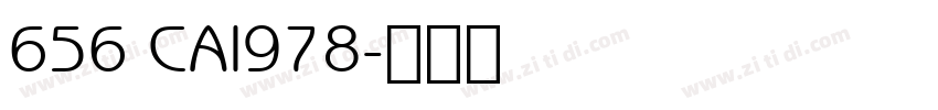 656 CAI978字体转换